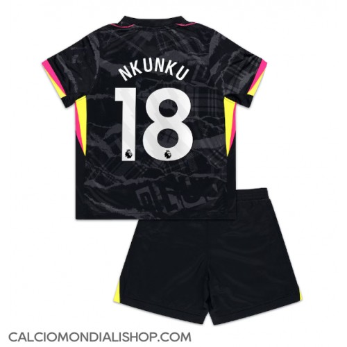 Maglie da calcio Chelsea Christopher Nkunku #18 Terza Maglia Bambino 2024-25 Manica Corta (+ Pantaloni corti)